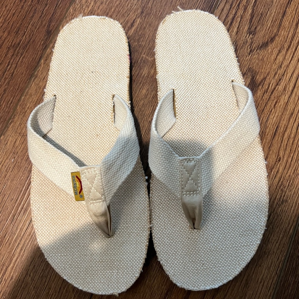 Rainbow Single Layer Hemp with Arch Support and 1" Strap